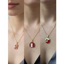 NKT Collection Yeni Yıl Üçlü Kombin Altın Kaplama Kolye Seti