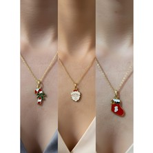 NKT Collection Yeni Yıl Üçlü Kombin Altın Kaplama Kolye Seti