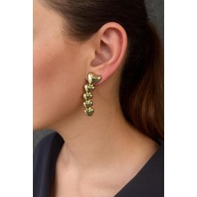 NKT Collection Gold Renk Kalp Şeklinde Kadın Küpe