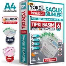 2026 Yökdil Ingilizce Sağlık Bilimleri Ösym Çıkmış Soru Tıpkı Basım Deneme Paketi 6lı Türkiye Geneli