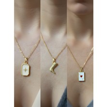 NKT Collection Üçlü Kombin Altın Kaplama Sembol Kolye Seti