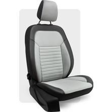 Otexo Highline Taytüyü Airbag Uyumlu Universal Oto Koltuk Kılıfı Gri - Siyah