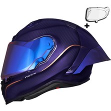 Nexx X.R3R Hagıbıs Karbon Mor Kapalı Motosiklet Kaskı