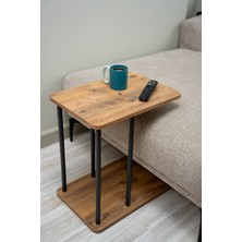 Arpelia Elegant Sehpa 35X50X55 cm (Lava - Atlantik Çam)