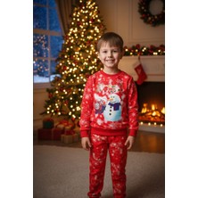 Crassi Unisex Noellik Takım Baskılı Şardonlu Kışlık