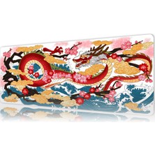 Urzuva Dragon’s Spring 80X30 3mm Kalınlık  Premium Gaming Oyuncu Mousepad, Anti Slip Xxl Mouse Pad