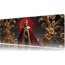Urzuva The Crimson Monarch 80X30 3mm Kalınlık  Premium Gaming Oyuncu Mousepad, Anti Slip Xxl Mouse Pad