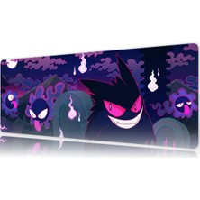 Urzuva Gengar 80X30 3mm Kalınlık Premium Gaming Oyuncu Mousepad, Anti Slip Xxl Mouse Pad