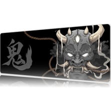 Urzuva Void Oni Gray 80X30 3mm Kalınlık  Premium Gaming Oyuncu Mousepad, Anti Slip Xxl Mouse Pad