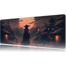 Urzuva Moonlit Ronin 80X30 3mm Kalınlık Premium Gaming Oyuncu Mousepad, Anti Slip Xxl Mouse Pad