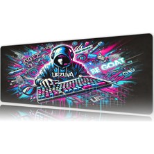 Urzuva The Goat Mode 80X30 3mm Kalınlık Premium Gaming Oyuncu Mousepad, Anti Slip Xxl Mouse Pad