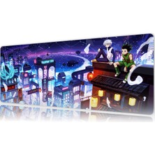 Urzuva Neon Skies 80X30 3mm Kalınlık Premium Gaming Oyuncu Mousepad, Anti Slip Xxl Mouse Pad