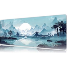 Urzuva The Silent Pavilion 80X30 3mm Kalınlık Premium Gaming Oyuncu Mousepad, Anti Slip Xxl Mouse Pad