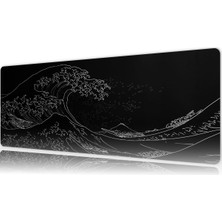 Urzuva Kanagawa 80X30 3mm Kalınlık  Premium Gaming Oyuncu Mousepad, Anti Slip Xxl Mouse Pad