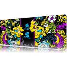 Urzuva Hands Of The Oni 80X30 3mm Kalınlık Premium Gaming Oyuncu Mousepad, Anti Slip Xxl Mouse Pad