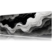 Urzuva Lunar Waves 80X30 3mm Kalınlık Premium Gaming Oyuncu Mousepad, Anti Slip Xxl Mouse Pad