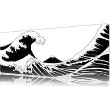 Urzuva Kanagawa 80X30 3mm Kalınlık  Premium Gaming Oyuncu Mousepad, Anti Slip Xxl Mouse Pad