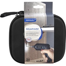 Ideentwelt 10 Parça Şarjlı Tornavida Seti Ergonomik Tasarımlı Çantalı ve Çok Amaçlı Kullanım