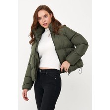 Dynamo Kadın Haki Oversize Şişme Mont 5006