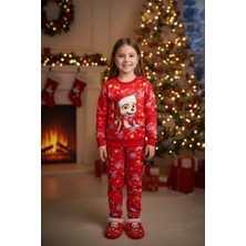 Crassi Unisex Noellik Takım Baskılı Şardonlu Kışlık