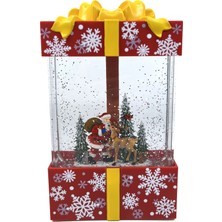 Bıyıklı Tobacco Noel Baba Yılbaşı Hediyesi Işıklı ve Müzikli Kar Küresi Model No1