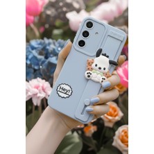 As Mobile Samsung Galaxy S23FE Uyumlu Kılıf Mavi Renk 3D Figürlü Darbe Emici Yumuşak Silikon Kapak