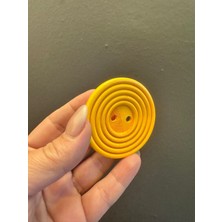 Gönülden Tasarım Ahşap Tekli Düğme Çap 6 cm