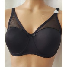 Patron C Cup Toparlayıcı Balenli Dolgusuz Tül Detaylı Sütyen