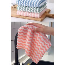 Trend Ak Home 3 Adet Mikrofiber Yumuşacık Dokulu Temizlik Bezi, Ultra Emici, Temizlik Bezi, Yağ Tutmaz, Mutfak Bezleri