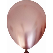 Bravo Helyuma Uyumlu Pembe Krom Balon Mirror Balon 12 Inç 5 Adet Krom Pembe Balon 12 Inch