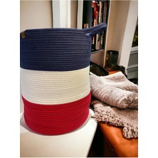 Jüt Hasır Sepet Düzenleyici Oyuncak Çamaşır Sepeti