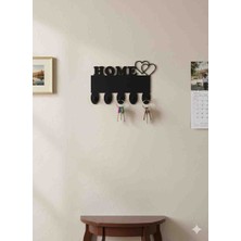 Frezya Home Yazılı Mdf Anahtarlık Askısı | Duvar Tipi Anahtar Organizer:23×14 cm