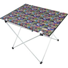 Haegs Kamp Masası, Ultra Hafif Günlük Kullanım Rahat Taşınabilir Piknik Masası, Büyük - Grafiti Toys