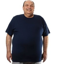 Sylar M-221 Erkek T-Shirt Süprem Bisiklet Yaka Kısa Kol 3xl Lacivert