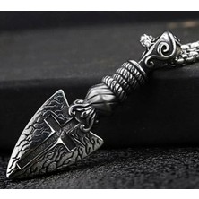 Daisy Shop Paslanmaz Çelik Templar Shield Cross Kalkan Haç Kolye