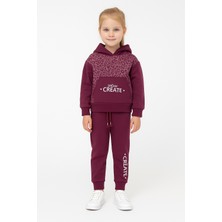 Yavrucak Kapşonlu Leopar Desenli Çocuk Ikili Takım 7 Yaş