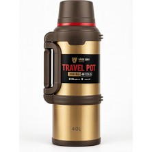 4 Litre Paslanmaz Çelik Ultra Dayanıklı Seyahat Termosu – 48 Saat Isı Korumalı