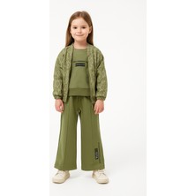 Yavrucak Ispanyol Paça Baskılı Ceketli Çocuk Üçlü Takım 5 Yaş