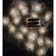 Hediye Bahçesi LED Işıklı Gökkuşağı Dekoratif Ip