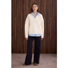 HE-QA Polo Yaka Kazak Ekru