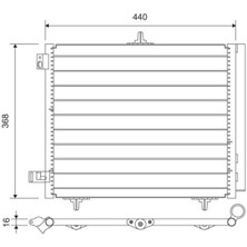 Valeo Mtxdpn Kondenser 207-208-1007-2008 05 -C2-C3-C3 Ii 03 Ds 3 14 1.4 1.6hdi Kurutucu Ile Al/al 420X371X16