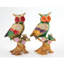 Hediye Bahçesi Swarovski Taşlı Tekli Baykuş