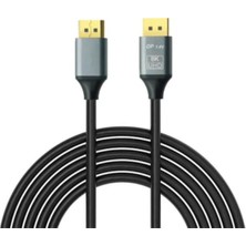 Deste Elektronik Seenergy SE-7207 8k Displayport 1.4 Kablo 32,4gbps, 8K@30Hz, 5K@60Hz, 4K@120Hz 2160P 3 Metre