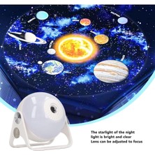 Deste Elektronik Tam Yıldız Projeksiyon Işığı, Parti Için Harika Yüksek Çözünürlüklü Gece Işığı Projektörü