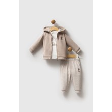 Moda Şahsenem U.s. Polo Assn 3'lü Takım USB2579 Kum