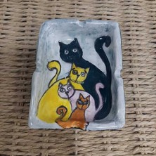 Es Dekor Büyük Küllük El Yapım Seramik 12X8