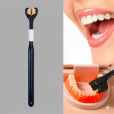 Kat Hızlı ve Derinlemesine Temizlik 3 Taraflı Diş Fırçası Hassas Diş Eti Dostu U Şeklinde Fırça