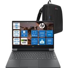 Hp Victus Gaming Intel® Core 5 210H Aı 32GB Ddr5 256GB SSD RTX5060/8GB 15.6"fhd  (1920 x 1080), 144 Hz, Ips, 300 Nits WIN11PRO Gaming Bilgisayar C21SGEAP11+ZETTAÇANTA