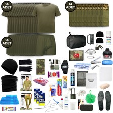 Askerimalzeme.com 14'lü Kışlık Her Şey Dahil Karacı Bedelli Asker Seti