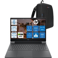 Hp Victus Gaming Intel® Core 5 210H Aı 128GB Ddr5 512GB SSD RTX5060/8GB 15.6"fhd  (1920 x 1080), 144 Hz, Ips, 300 Nits Freedos Gaming Bilgisayar C21SGEAF37+ZETTAÇANTA